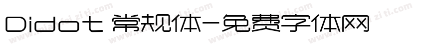 Didot 常规体字体转换